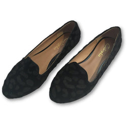 Caligula Black Flats - Shoe Bank