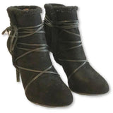 Charles & Keith Laced Stiletto Booties - Shoe Bank
