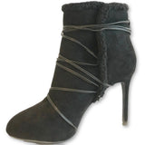 Charles & Keith Laced Stiletto Booties - Shoe Bank