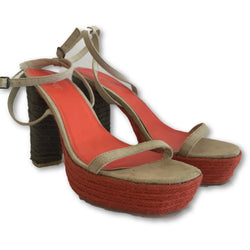 Esprit Platform Braided Sandals - Shoe Bank