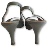 Pura Lopez Peep Toe Slingback Heels - Shoe Bank