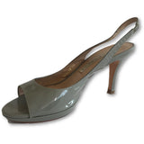 Pura Lopez Peep Toe Slingback Heels - Shoe Bank