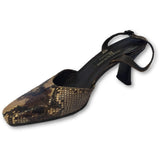 Stuart Weitzman Snake Skin Slingback - Shoe Bank