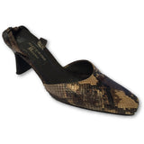 Stuart Weitzman Snake Skin Slingback - Shoe Bank