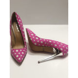 Alba pink metallic pumps