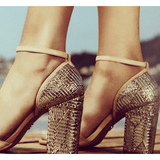 Raphaella Booz Gold Bridal Sandals - Shoe Bank