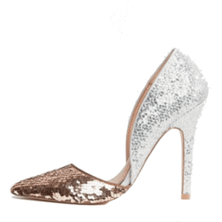 Miss KG Gorgeous Gold & Silver Sequence Pumps - Shoe Bank
