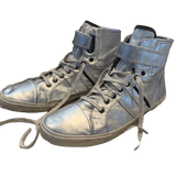 Zara Metallic Distressed Cool High Tops