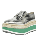 Prada metallic platform